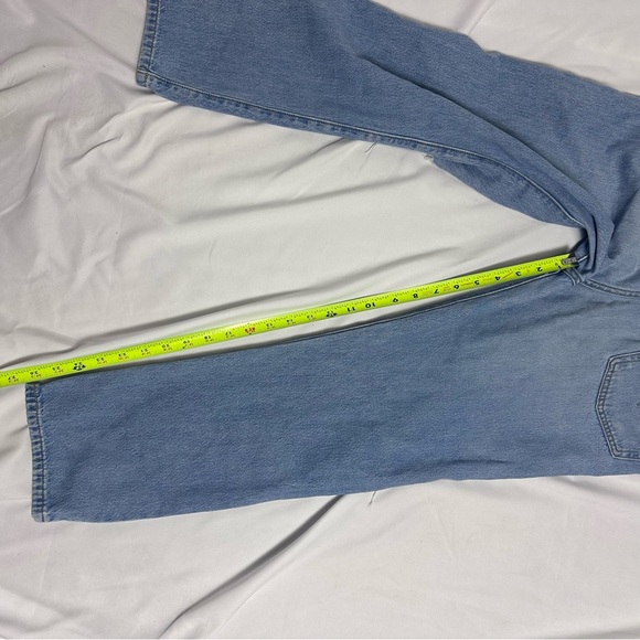 Levi's Premium 501 Jeans Womens W27 L26 Cropped Light Wash Distressed - Picture 11 of 13